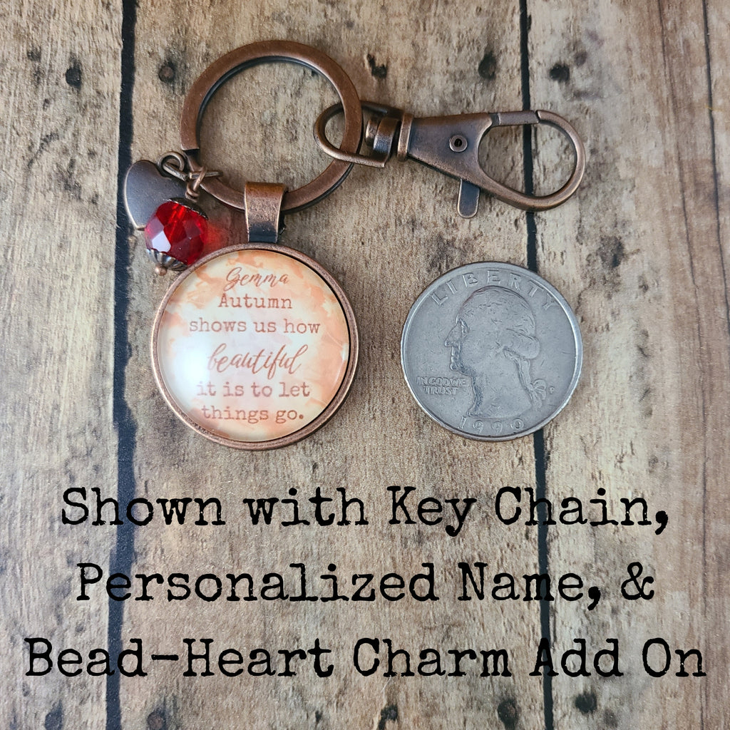 Autumn Jewelry, Fall Necklace, Autumn Shows Us How Beautiful It Is to Let Things Go