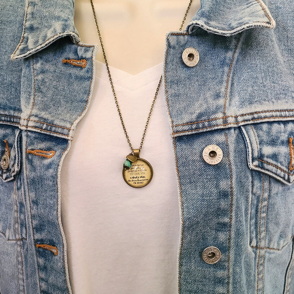 Personalized Custom Necklace or Keychain | Your Quote Text or Photo | Custom Gift for Her, Birthday Gift, Memorial Gift | Handmade Glass Dome Pendant