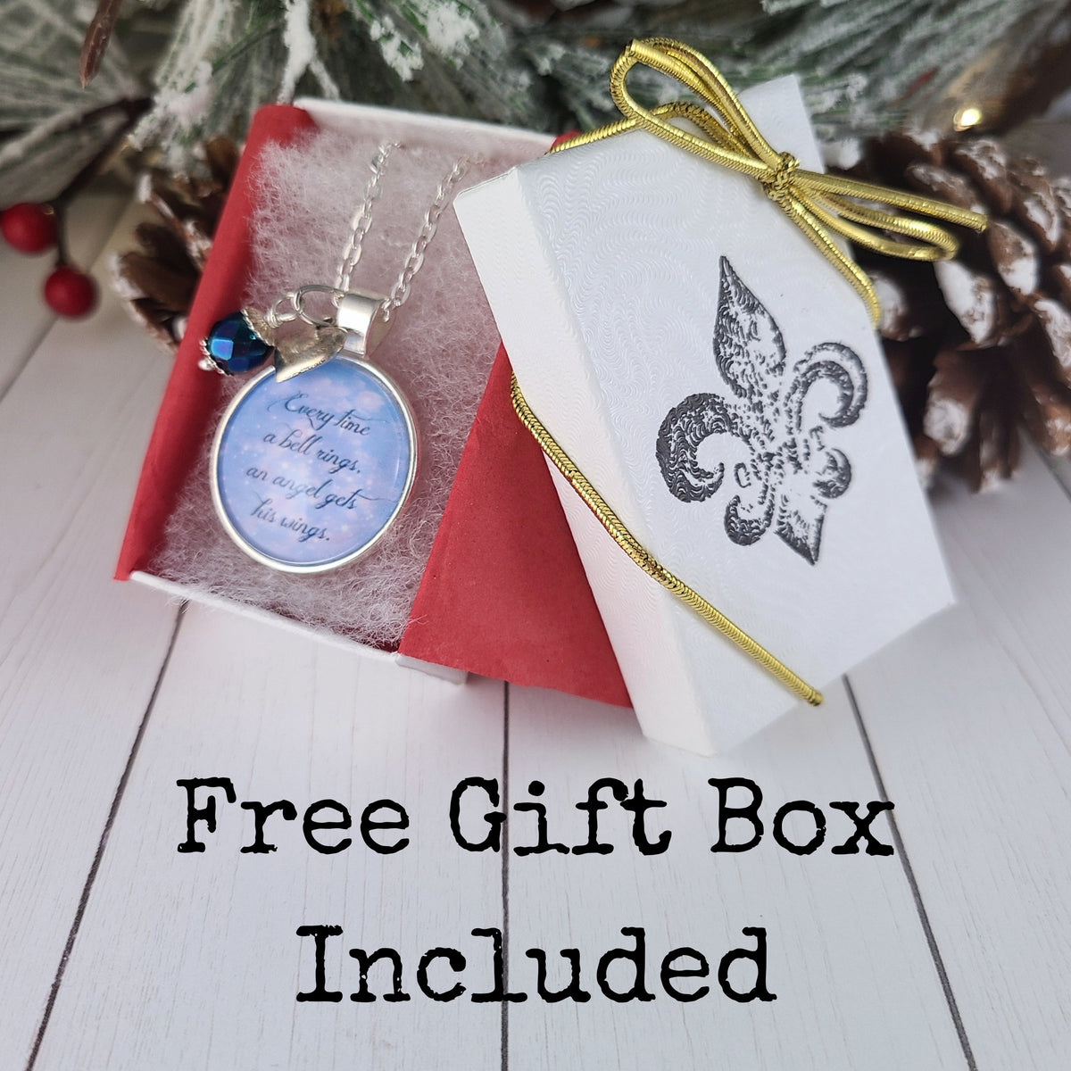 It's a Wonderful Life Necklace – Every Time a Bell Rings Quote