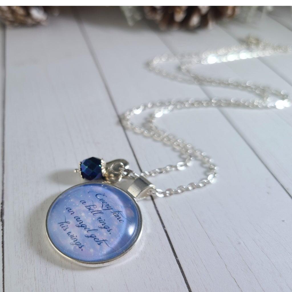 It's a Wonderful Life Necklace – Every Time a Bell Rings Quote