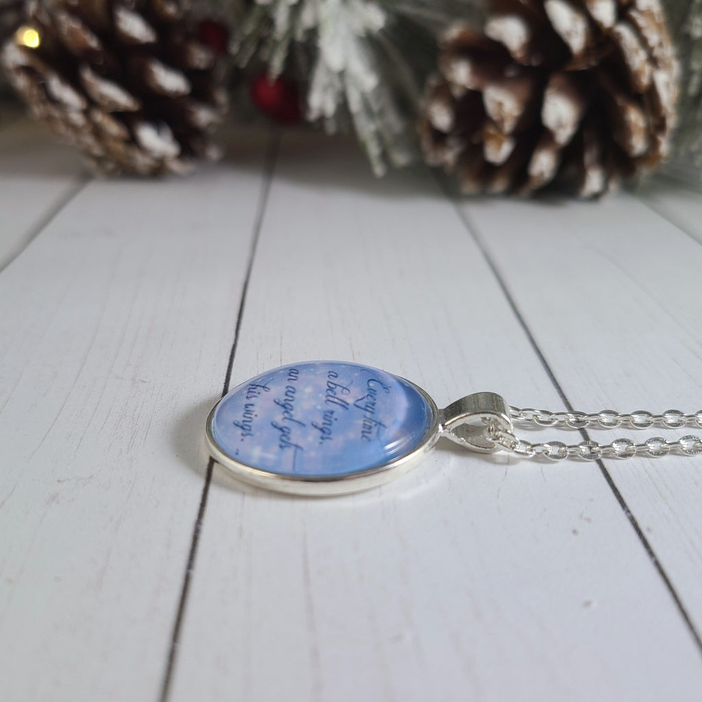 It's a Wonderful Life Necklace – Every Time a Bell Rings Quote