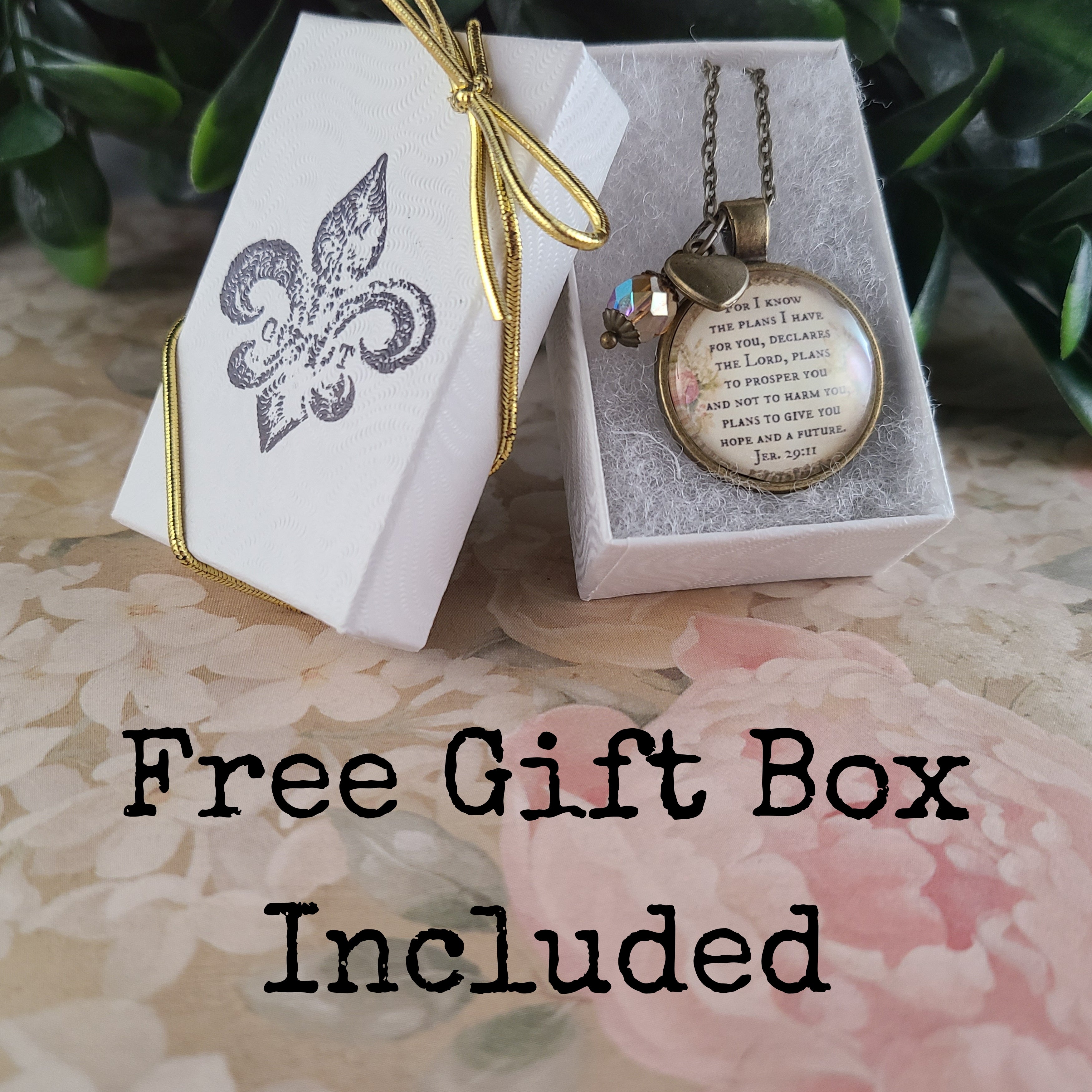For I Know the Plans I Have For You Necklace or Keychain — Jeremiah 29:11
