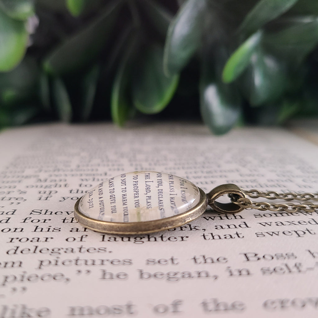For I Know the Plans I Have For You Necklace or Keychain — Jeremiah 29:11