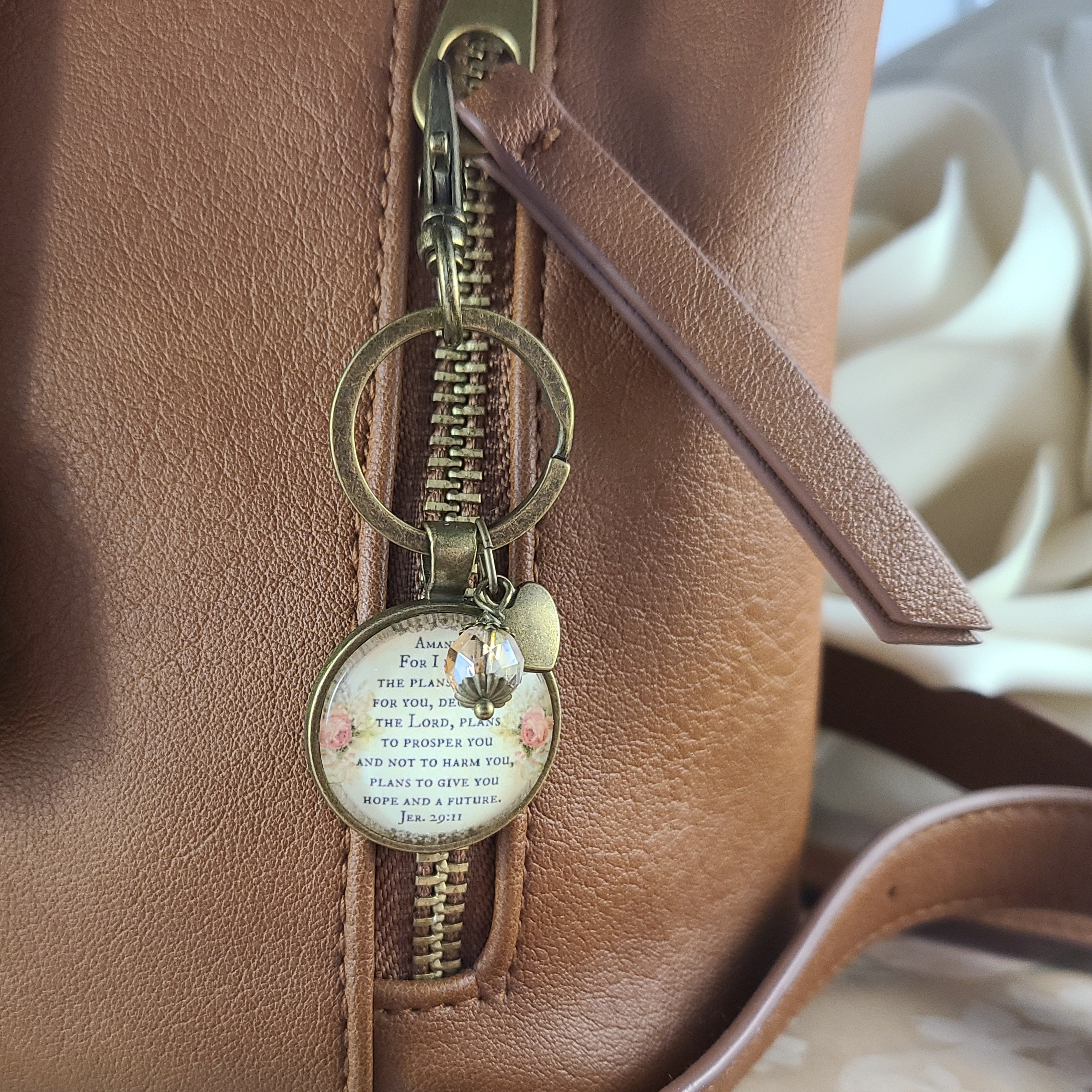 For I Know the Plans I Have For You Necklace or Keychain — Jeremiah 29:11