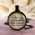 Sisters Quote Necklace or Keychain, I Could Never Love Anyone As I Love My Sisters, Alcott Butterfly Pendant, Gift for Sister, Personalized