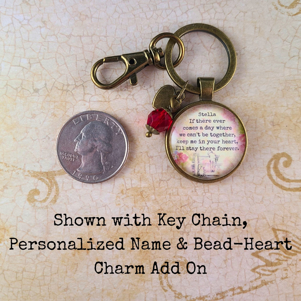 Winnie the Pooh Quote Necklace or Keychain — If There Ever Comes a Day Christopher Robin Friendship Goodbye Gift
