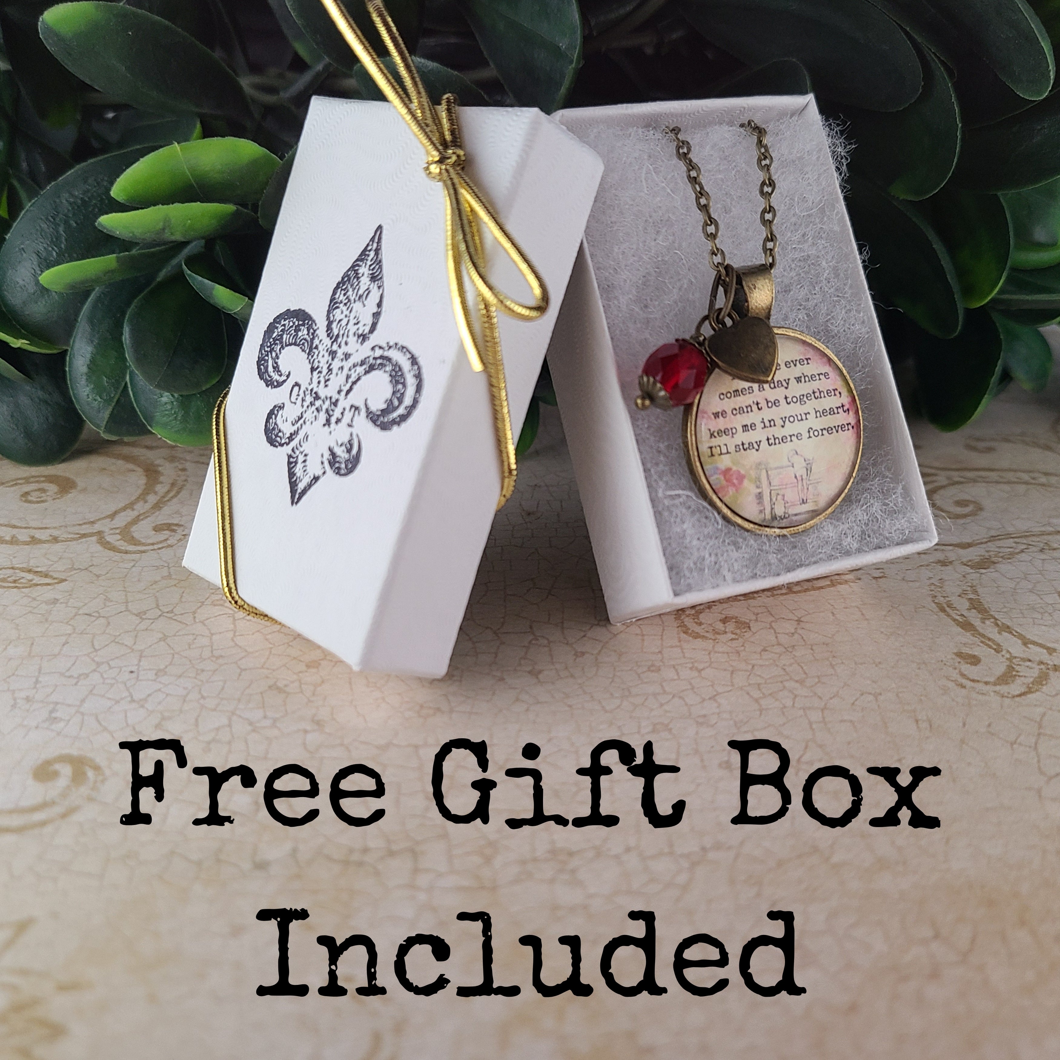 Winnie the Pooh Quote Necklace or Keychain — If There Ever Comes a Day Christopher Robin Friendship Goodbye Gift