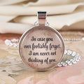 Virginia Woolf Necklace or Keychain | I Am Never Not Thinking of You | Missing You Gift, Romantic Gift for Her | Personalized
