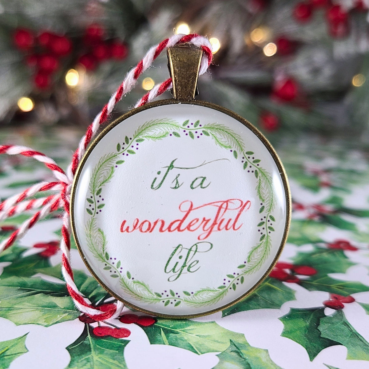 It's A Wonderful Life Christmas Ornament, George Bailey Quote, Personalized
