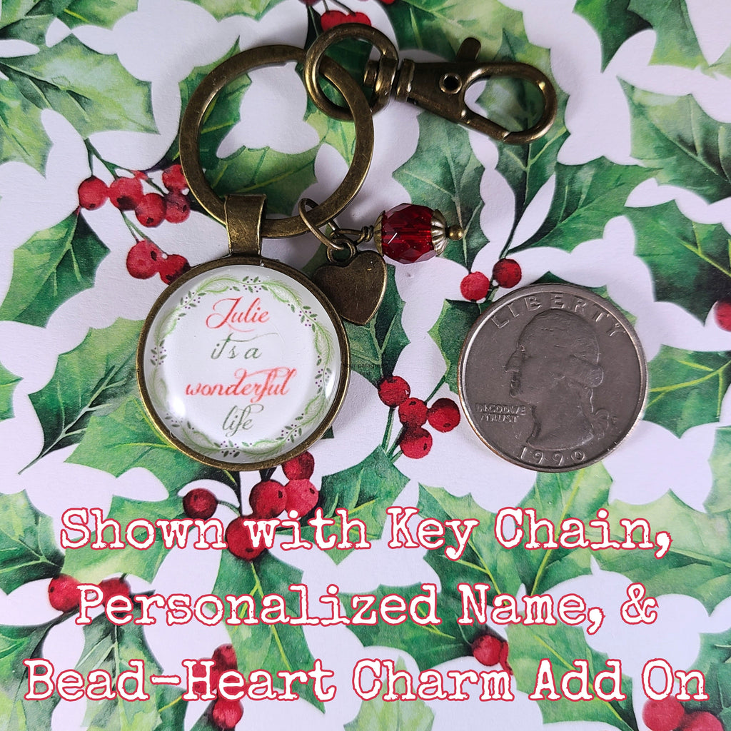 Wonderful Life Necklace, It's A Wonderful Life Quote Jewelry, Classic Movie Gift