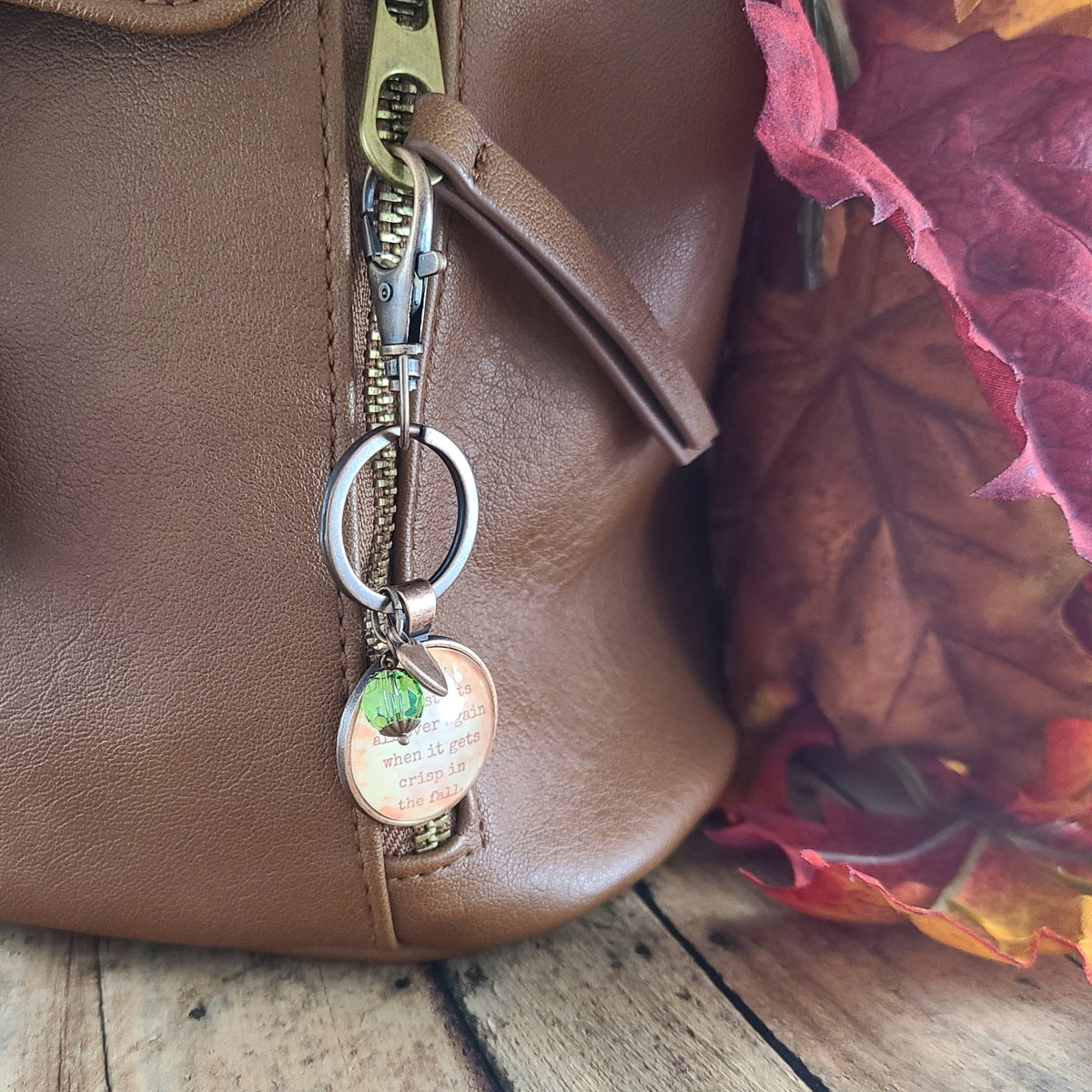 F Scott Fitzgerald Necklace, Great Gatsby Quote, Life Starts All Over Again in Fall