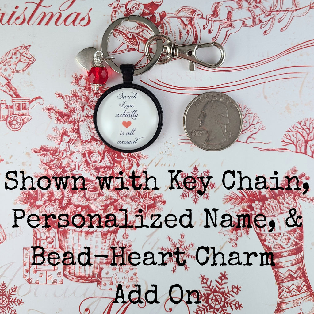 Love Actually Necklace, Love Actually Is All Around Quote, Christmas Movie Jewelry