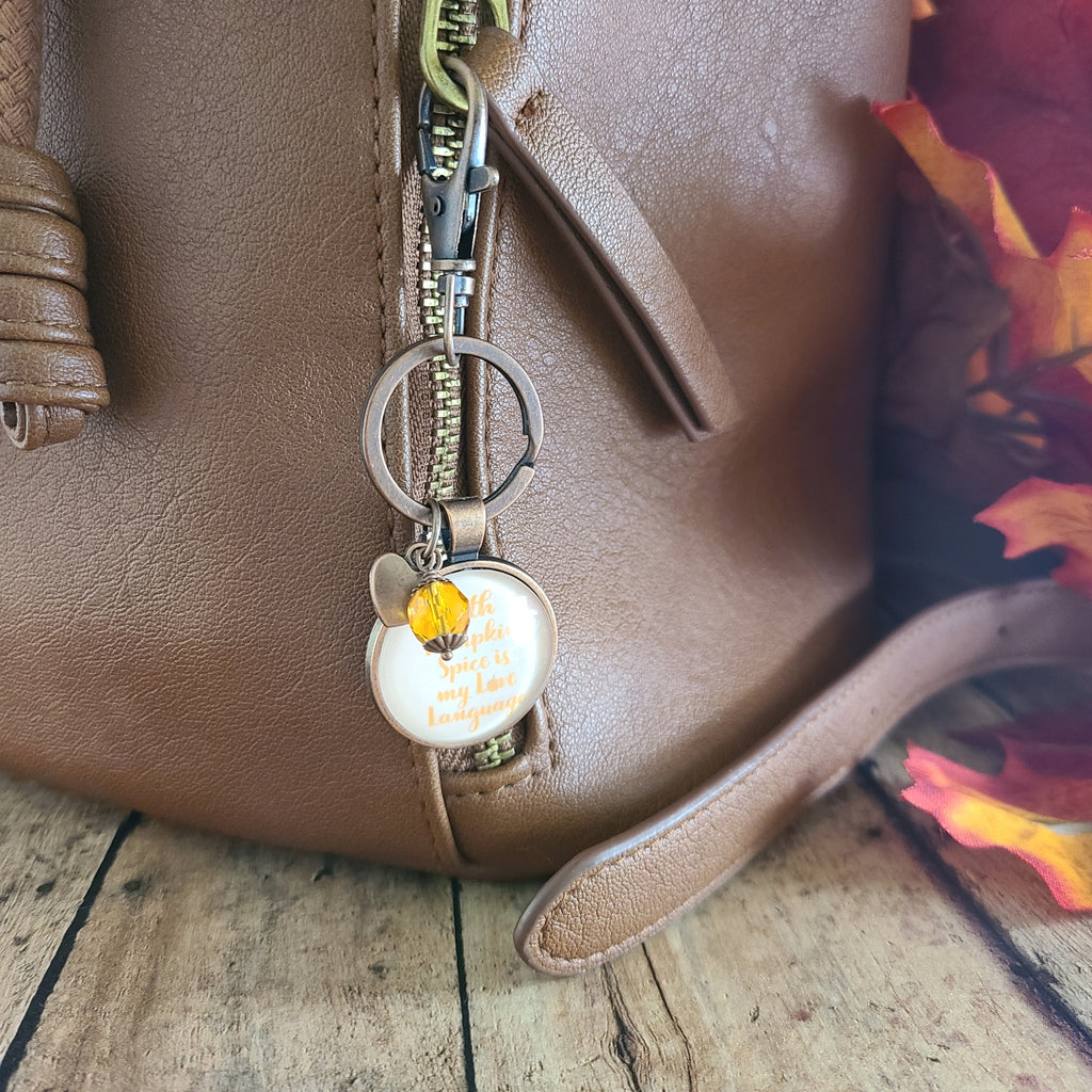 Pumpkin Spice Necklace, Pumpkin Spice Is My Love Language, Fall Quote Pendant