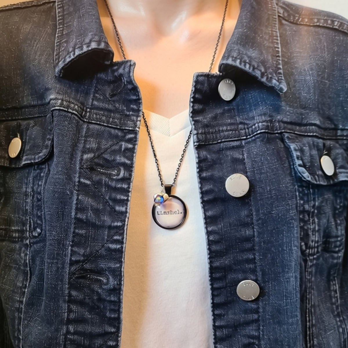 Timshel Necklace | East of Eden Quote, John Steinbeck Pendant | Georgia Teaberry