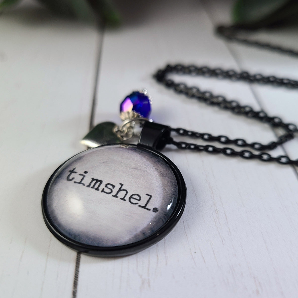 Timshel Necklace | East of Eden Quote, John Steinbeck Pendant | Georgia Teaberry