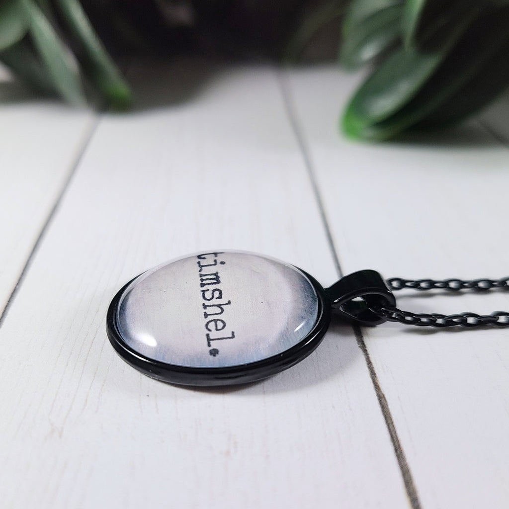 Timshel Necklace | East of Eden Quote, John Steinbeck Pendant | Georgia Teaberry
