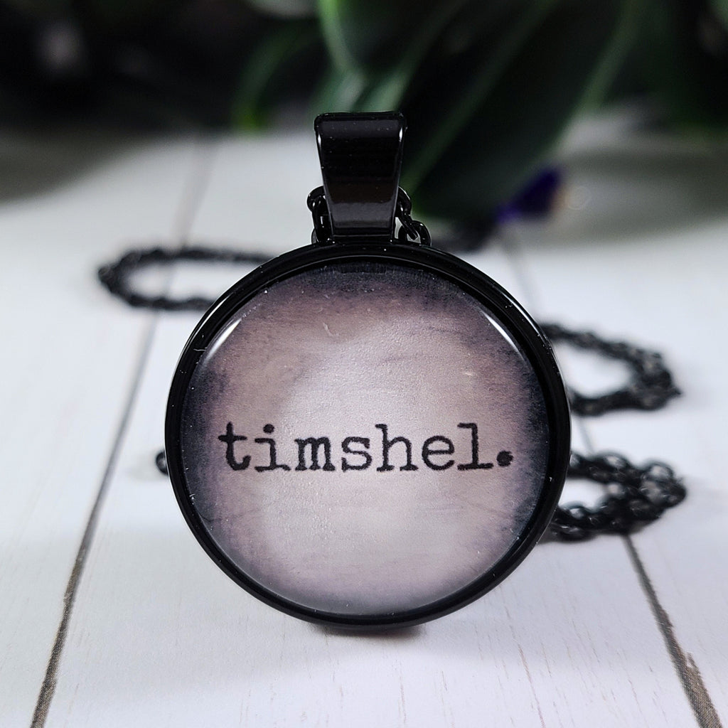 Timshel Necklace | East of Eden Quote, John Steinbeck Pendant | Georgia Teaberry