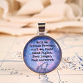 Winnie the Pooh Friends Forever Necklace or Keychain — Pooh & Piglet AA Milne Quote Friendship Gift