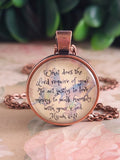 Micah 6:8 Bible Verse Necklace or Keychain | Act Justly Love Mercy | Christian Scripture Gift, Church Gift, Christian Birthday Gift for Her | Personalized