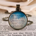 You Are My Sunshine Necklace or Keychain — Song Lyrics Memorial Gift Mother Daughter Gift